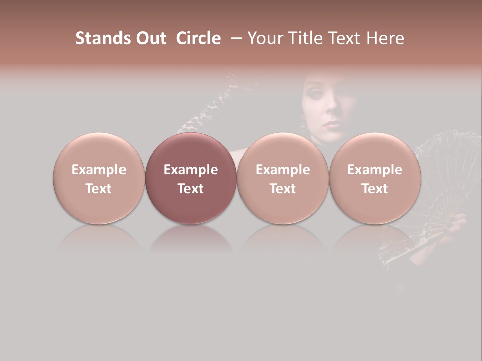 Woman Background Dress PowerPoint Template