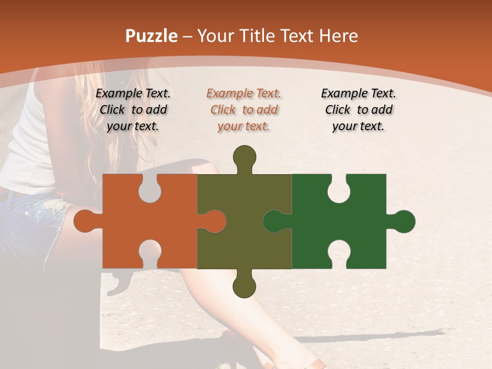 Journey Hitchhiking Young PowerPoint Template