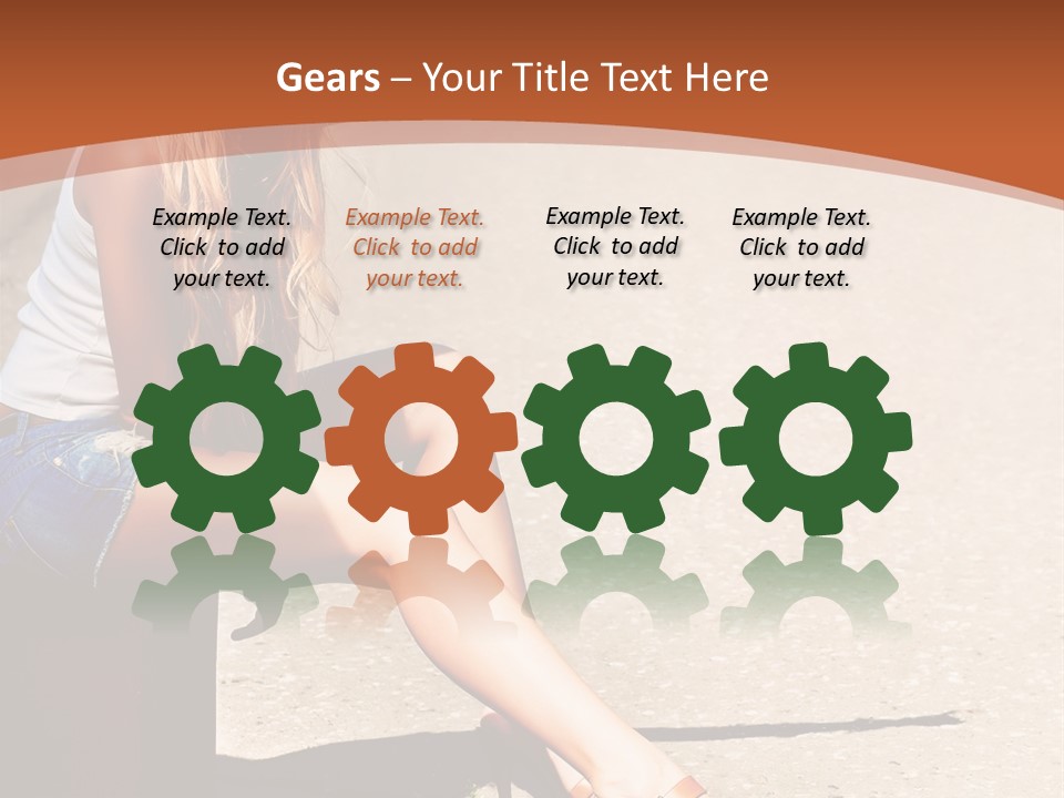 Journey Hitchhiking Young PowerPoint Template