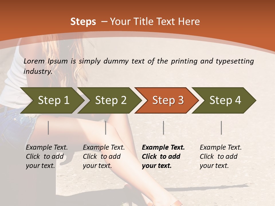 Journey Hitchhiking Young PowerPoint Template