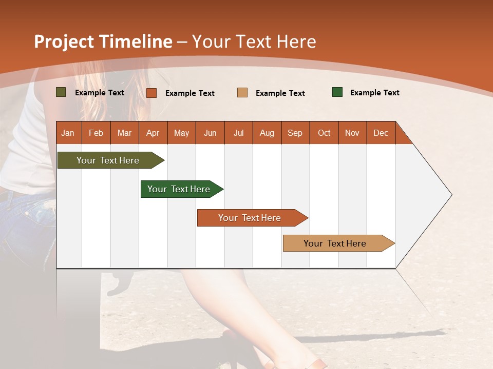 Journey Hitchhiking Young PowerPoint Template