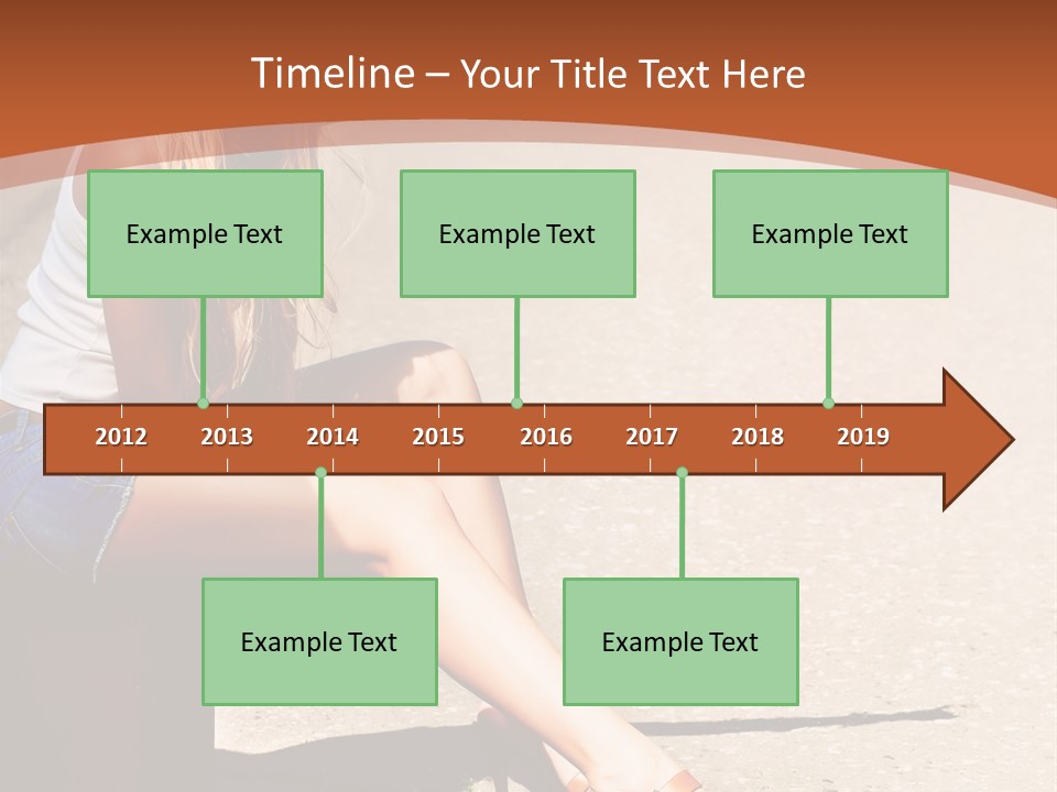 Journey Hitchhiking Young PowerPoint Template