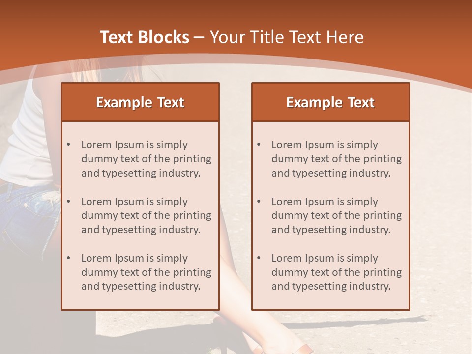 Journey Hitchhiking Young PowerPoint Template