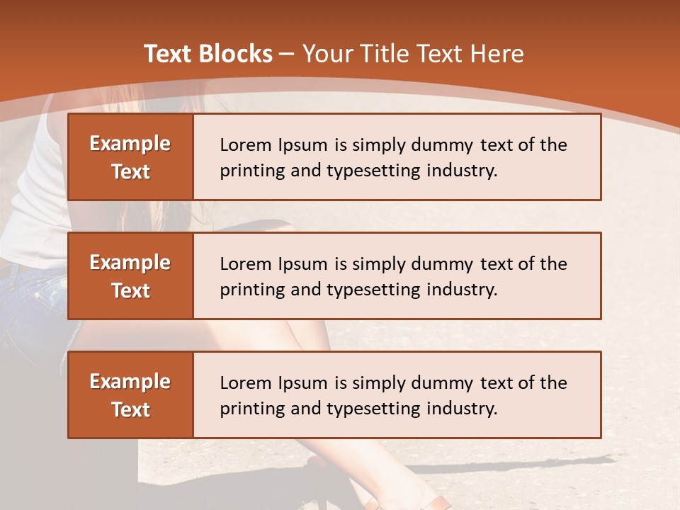 Journey Hitchhiking Young PowerPoint Template
