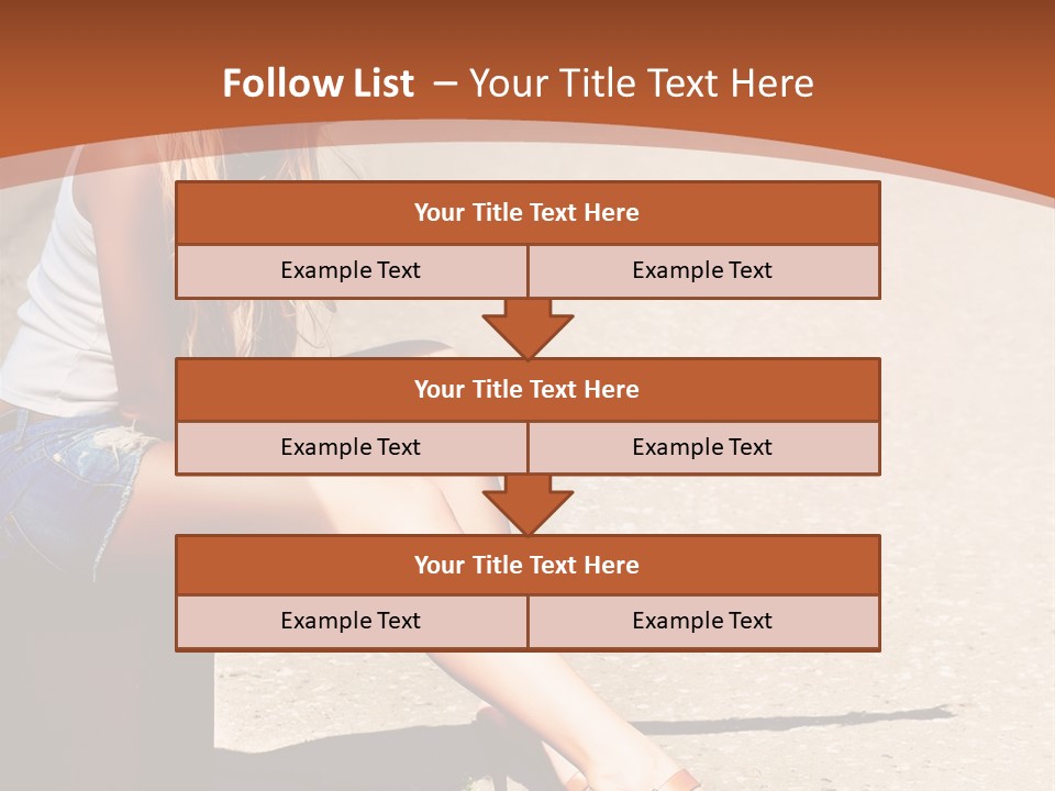 Journey Hitchhiking Young PowerPoint Template