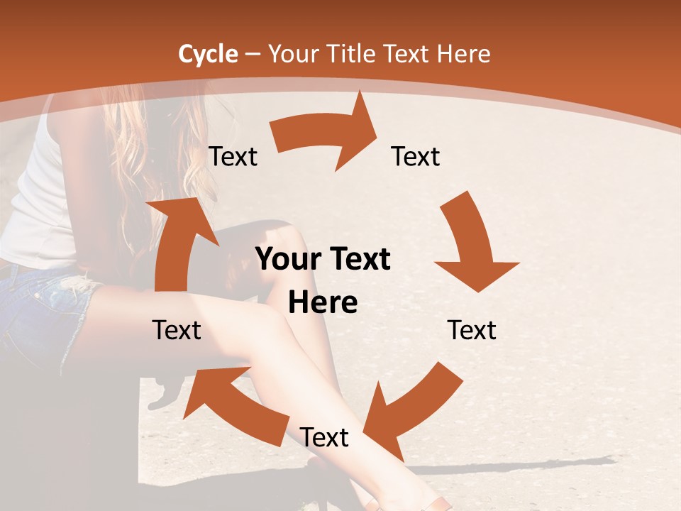 Journey Hitchhiking Young PowerPoint Template