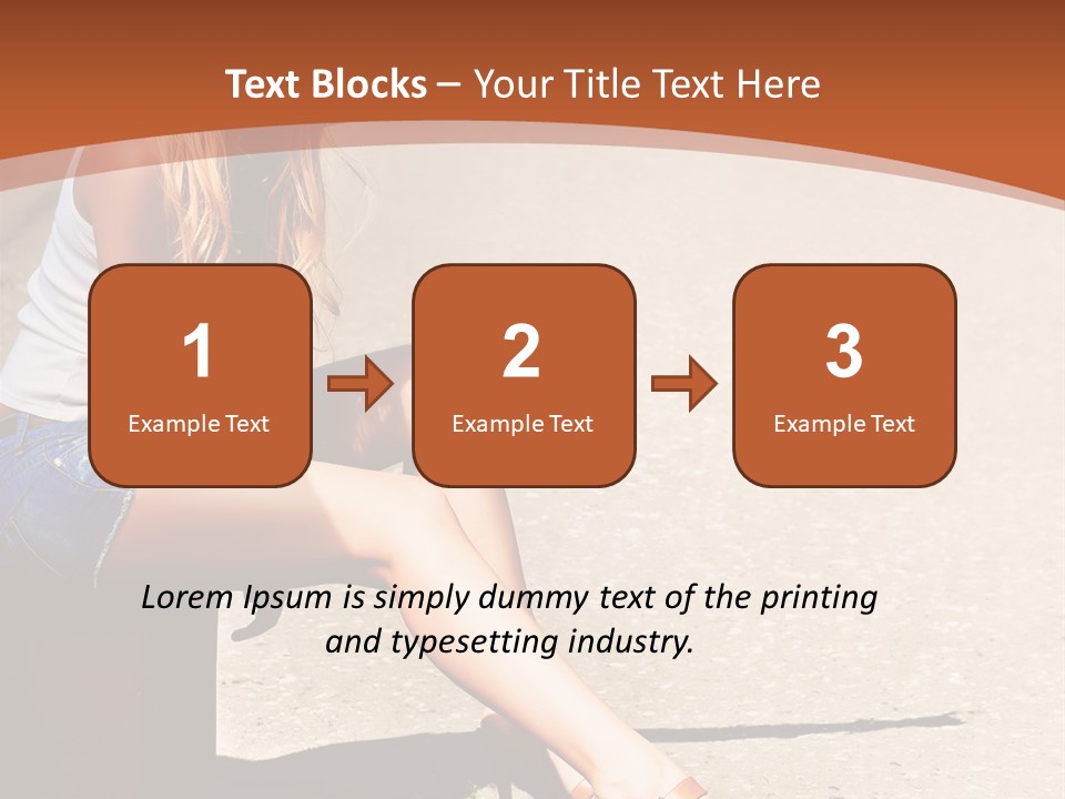 Journey Hitchhiking Young PowerPoint Template