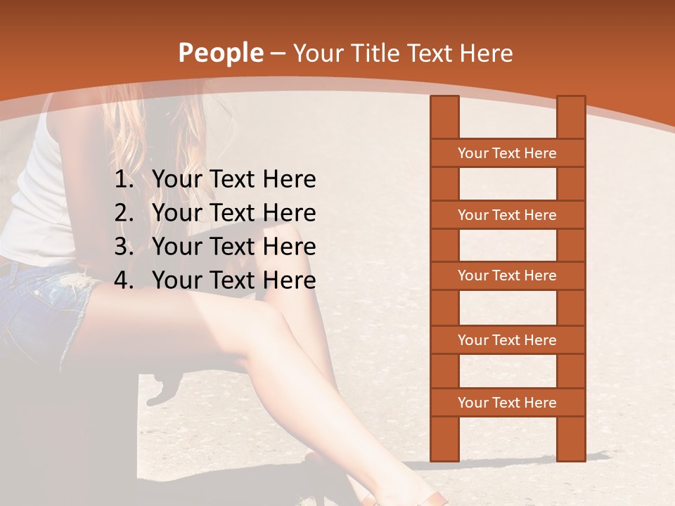 Journey Hitchhiking Young PowerPoint Template