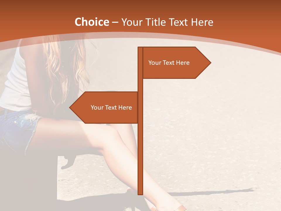 Journey Hitchhiking Young PowerPoint Template
