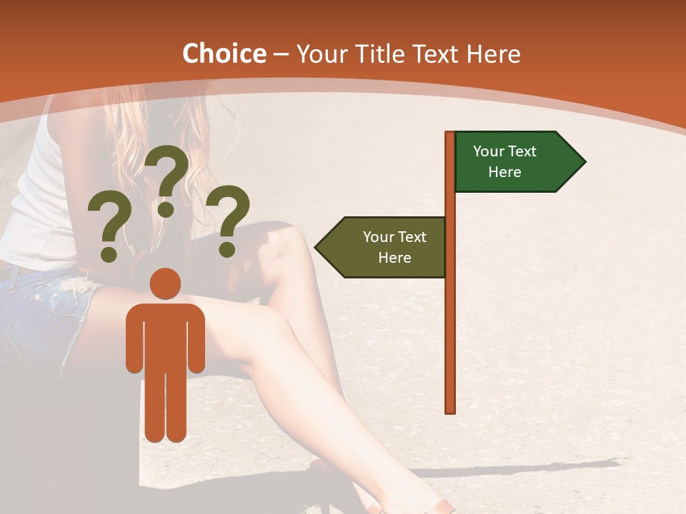 Journey Hitchhiking Young PowerPoint Template