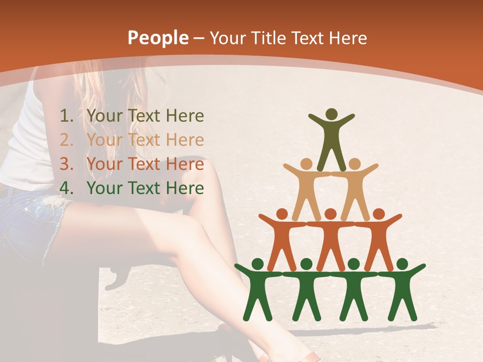 Journey Hitchhiking Young PowerPoint Template