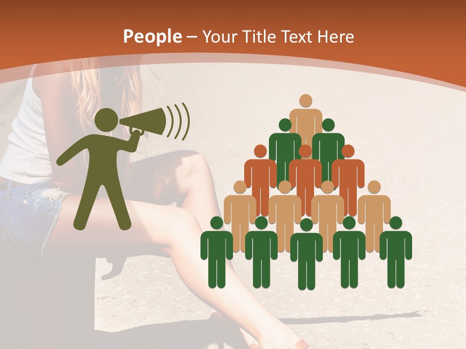 Journey Hitchhiking Young PowerPoint Template