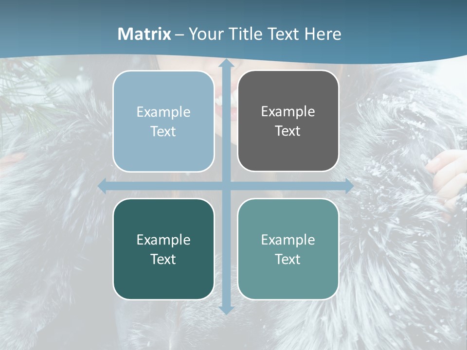 Woman Cold Fashion PowerPoint Template