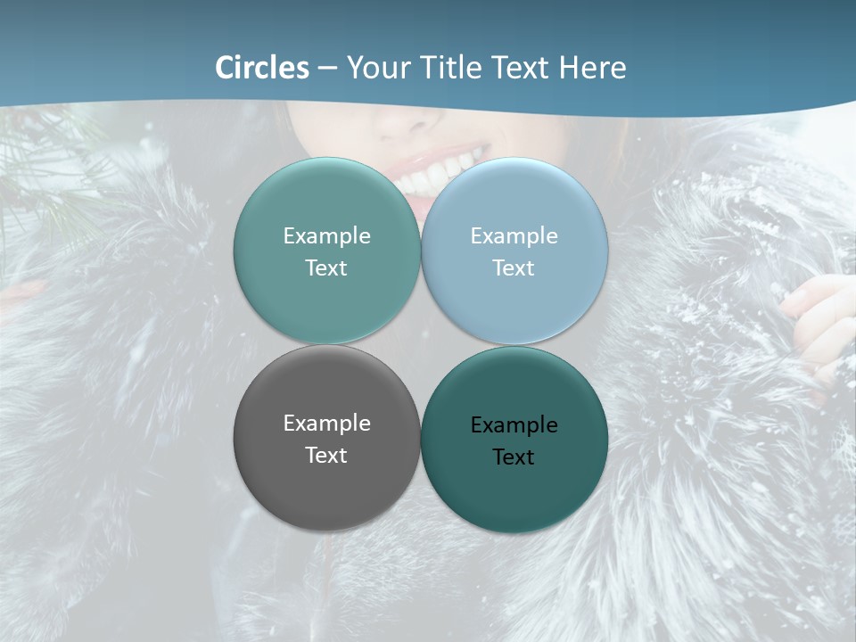 Woman Cold Fashion PowerPoint Template