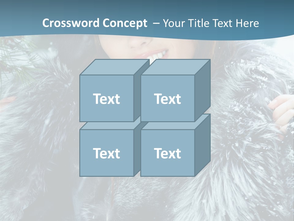 Woman Cold Fashion PowerPoint Template