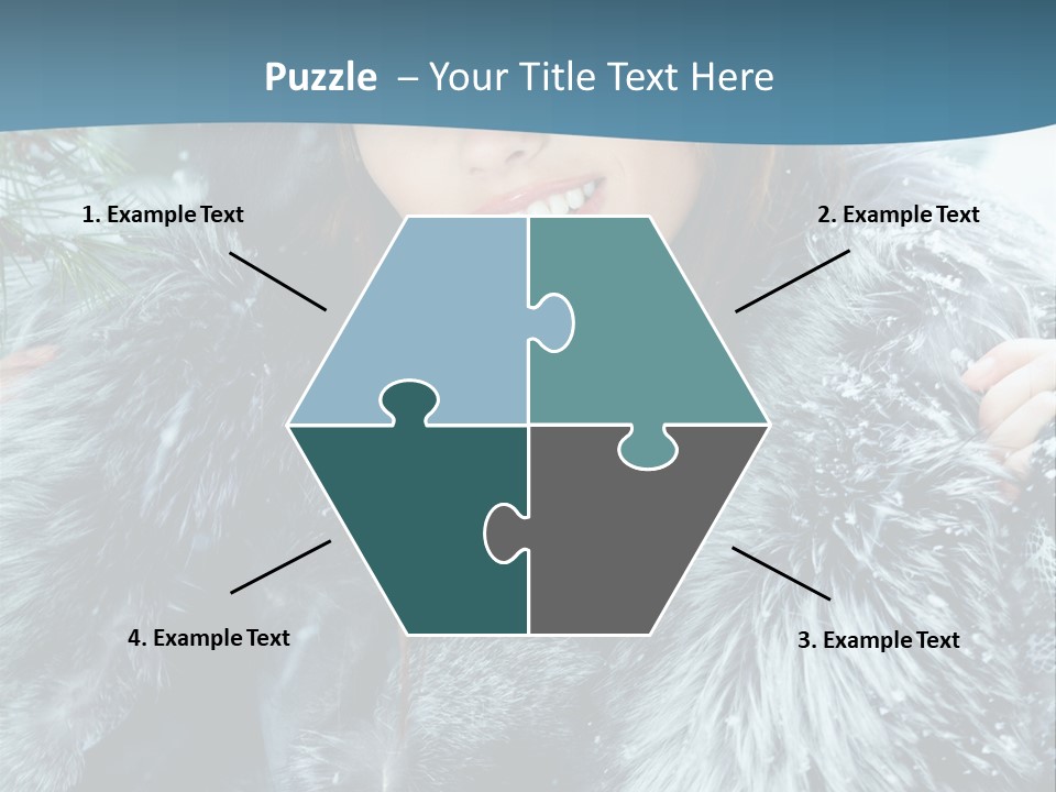 Woman Cold Fashion PowerPoint Template