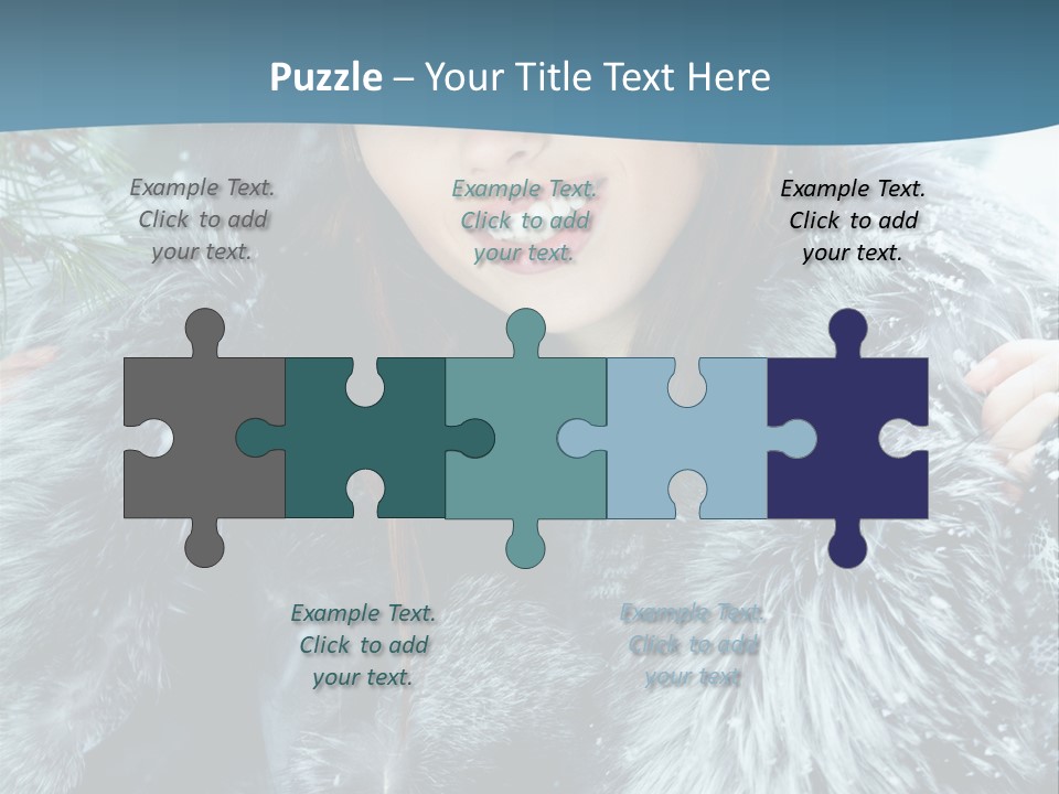 Woman Cold Fashion PowerPoint Template