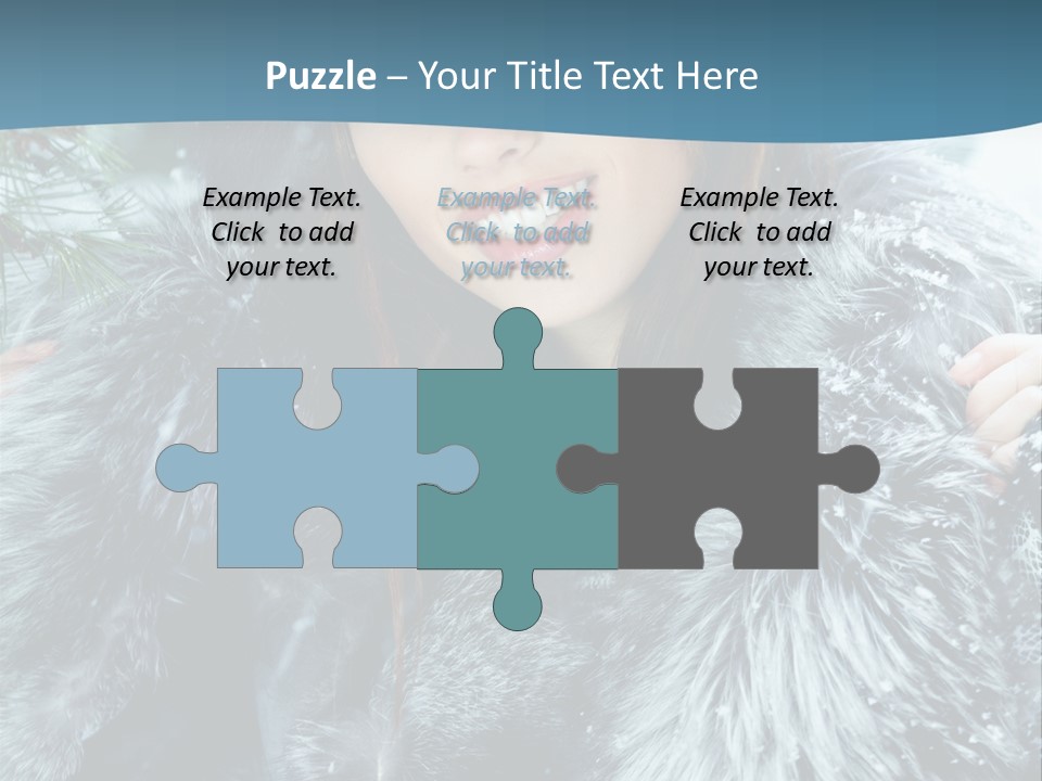 Woman Cold Fashion PowerPoint Template