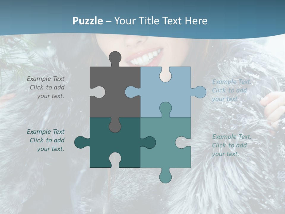 Woman Cold Fashion PowerPoint Template