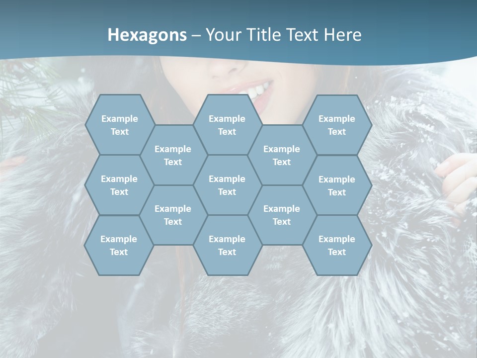 Woman Cold Fashion PowerPoint Template