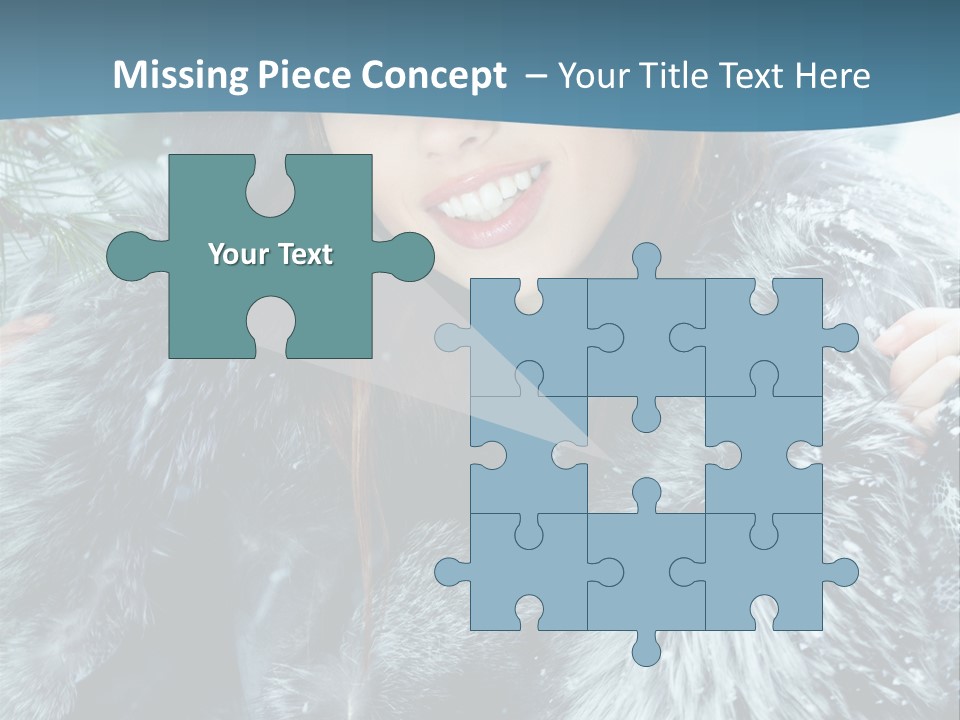 Woman Cold Fashion PowerPoint Template