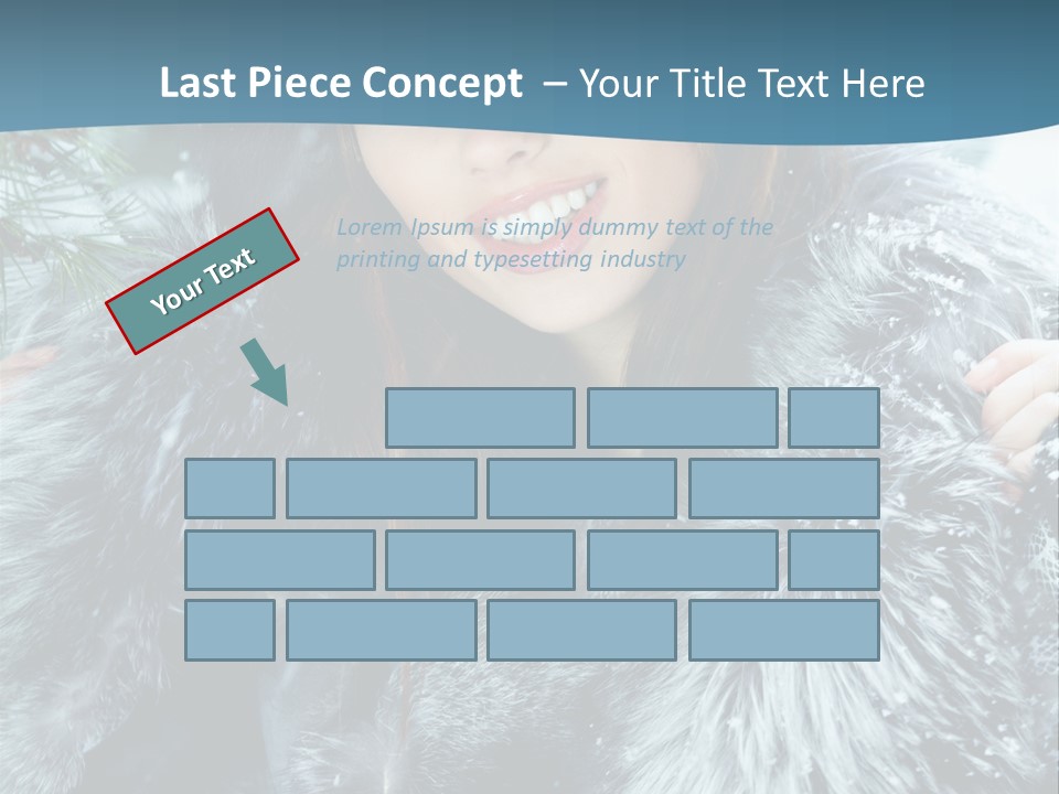 Woman Cold Fashion PowerPoint Template