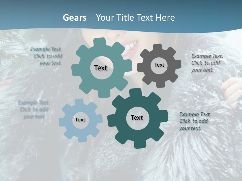 Woman Cold Fashion PowerPoint Template