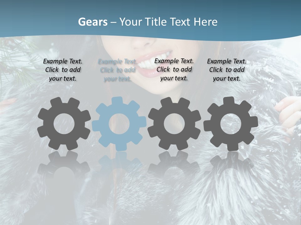 Woman Cold Fashion PowerPoint Template