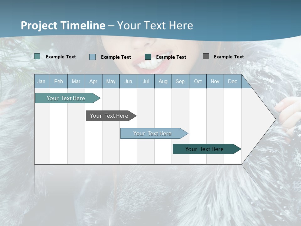 Woman Cold Fashion PowerPoint Template