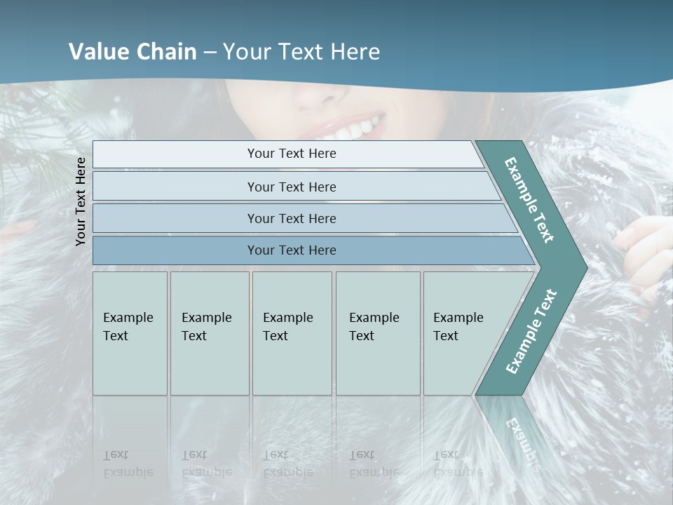 Woman Cold Fashion PowerPoint Template