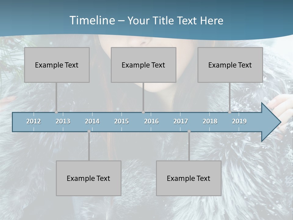 Woman Cold Fashion PowerPoint Template