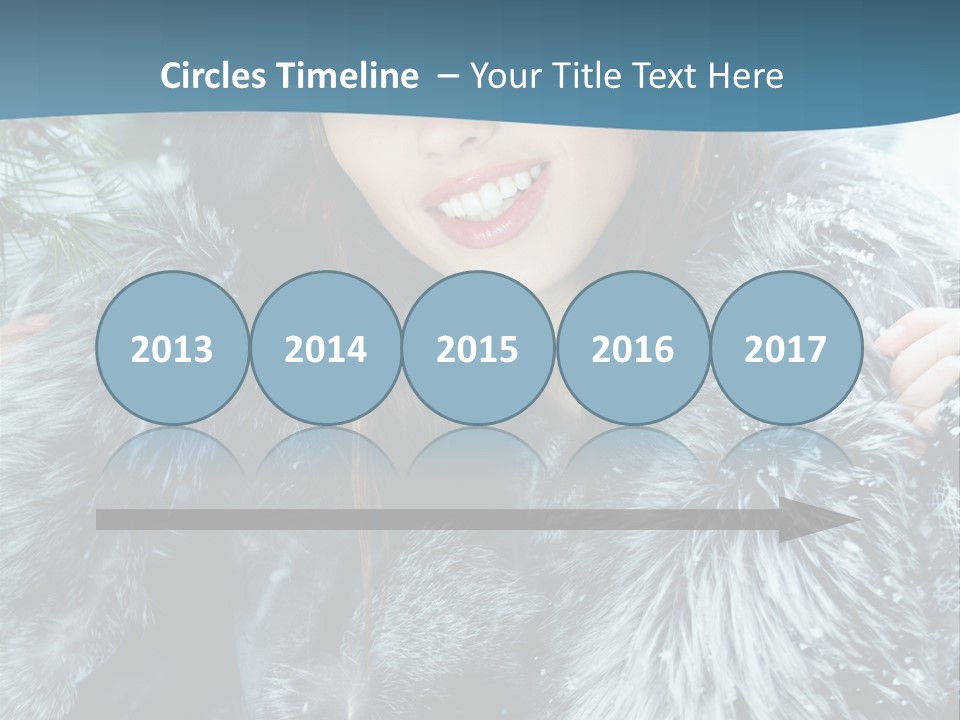 Woman Cold Fashion PowerPoint Template