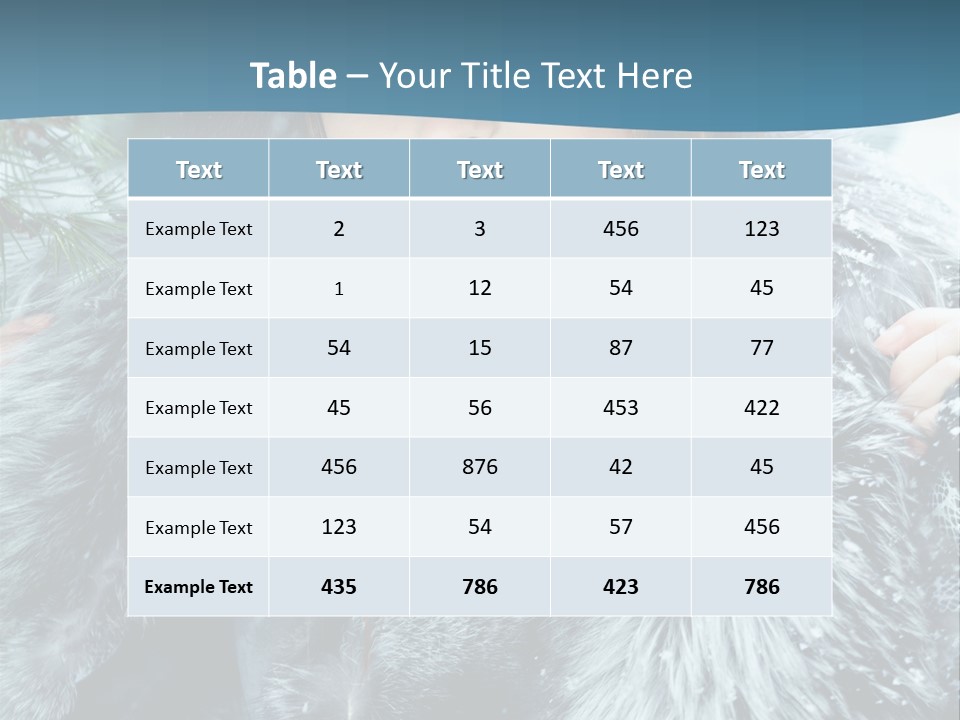Woman Cold Fashion PowerPoint Template