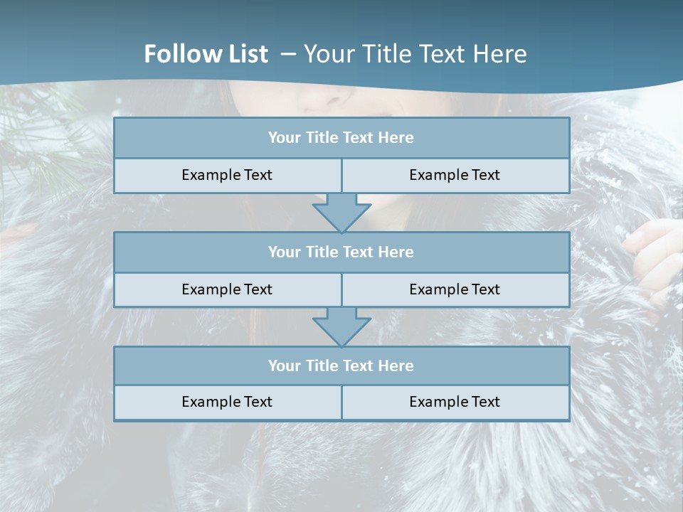 Woman Cold Fashion PowerPoint Template