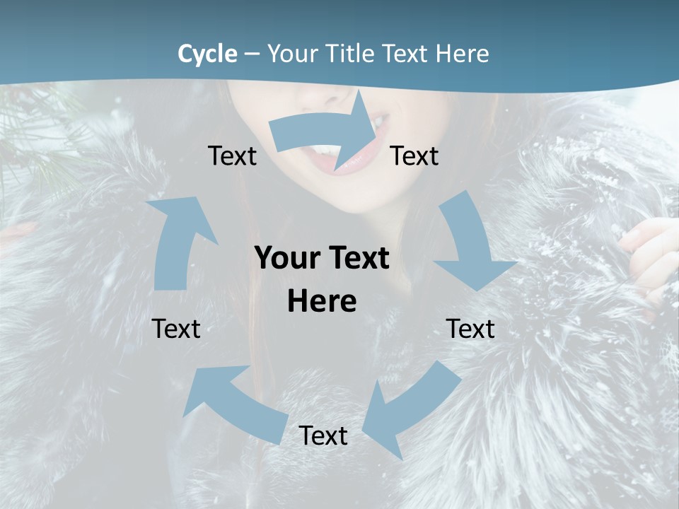 Woman Cold Fashion PowerPoint Template
