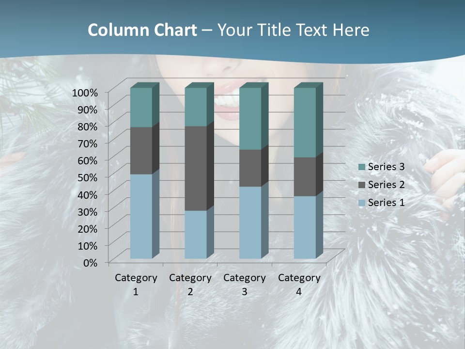 Woman Cold Fashion PowerPoint Template