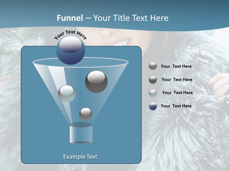 Woman Cold Fashion PowerPoint Template