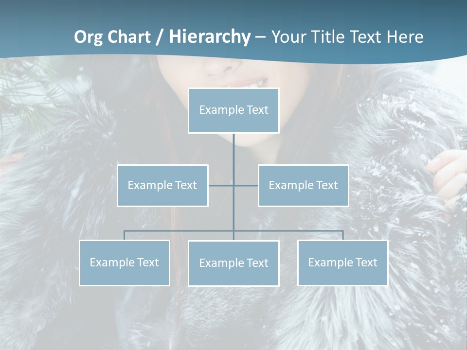 Woman Cold Fashion PowerPoint Template