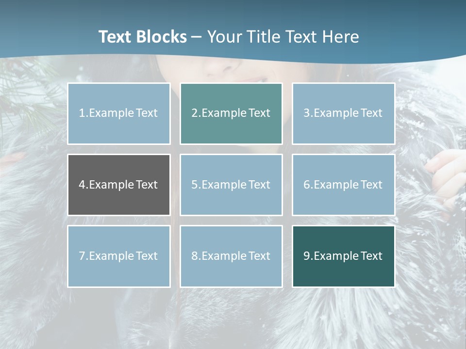 Woman Cold Fashion PowerPoint Template