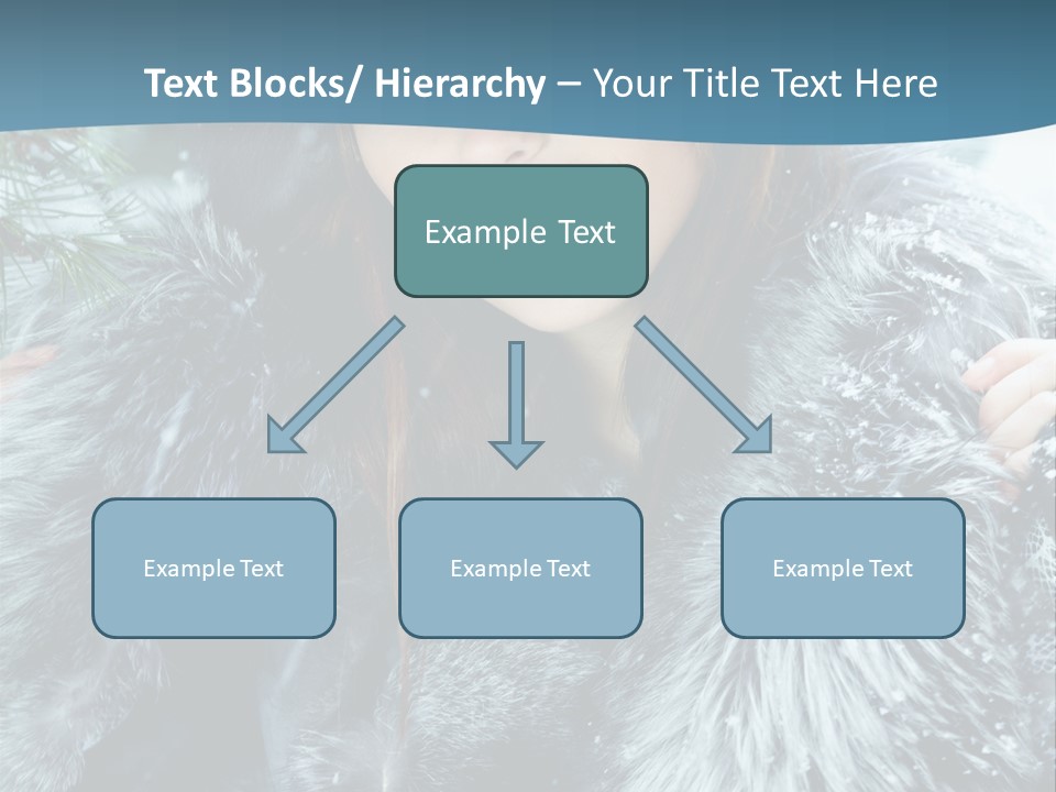 Woman Cold Fashion PowerPoint Template