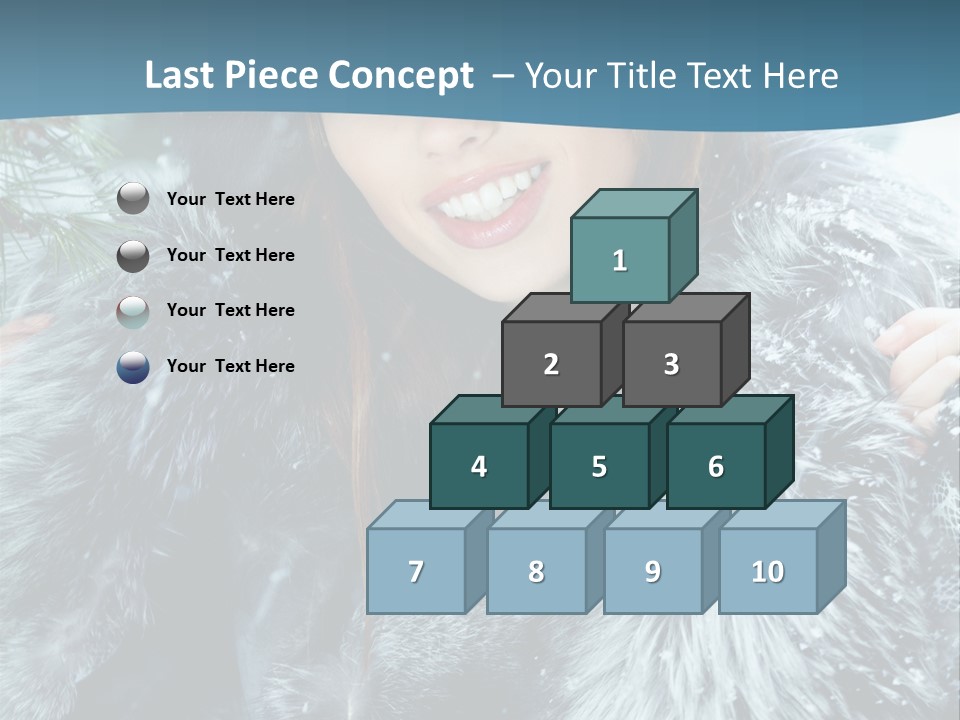 Woman Cold Fashion PowerPoint Template