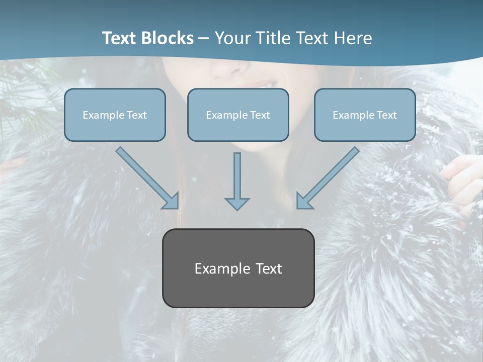 Woman Cold Fashion PowerPoint Template