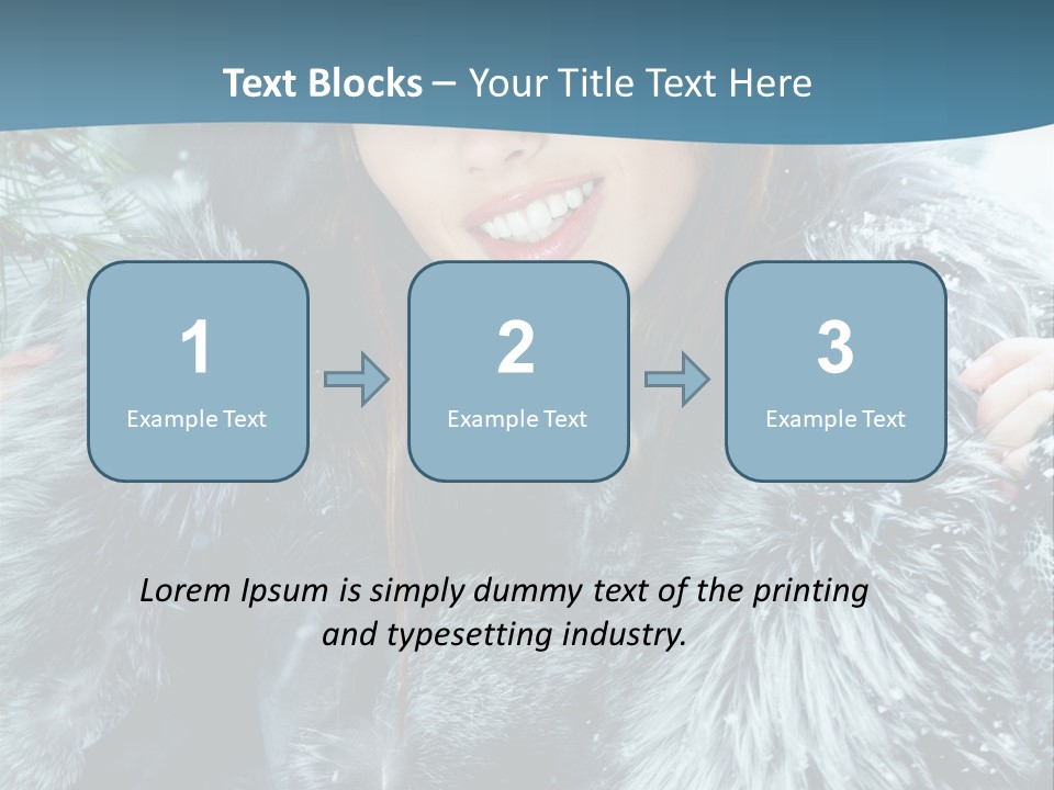 Woman Cold Fashion PowerPoint Template