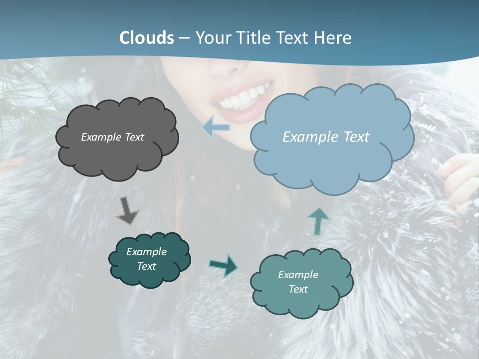 Woman Cold Fashion PowerPoint Template