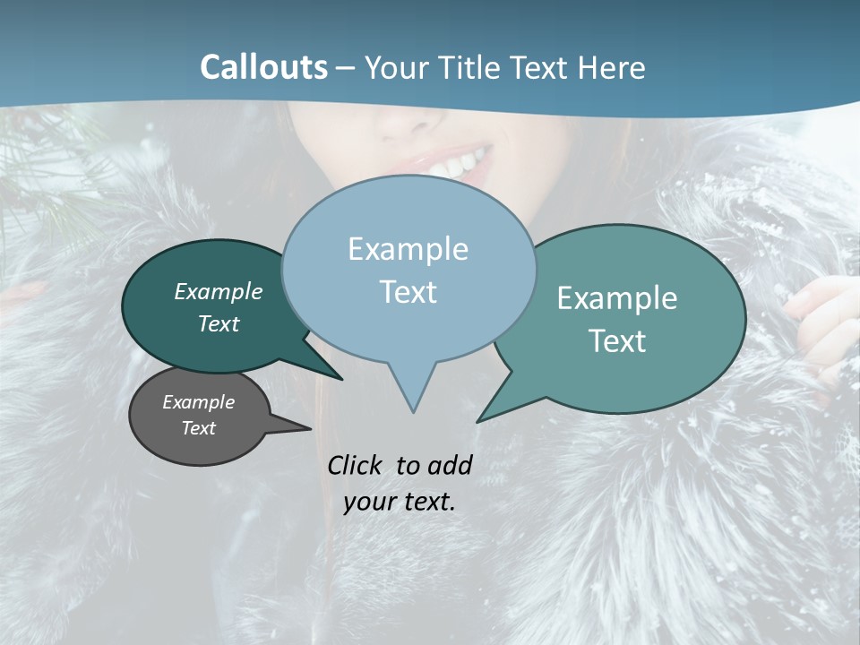 Woman Cold Fashion PowerPoint Template