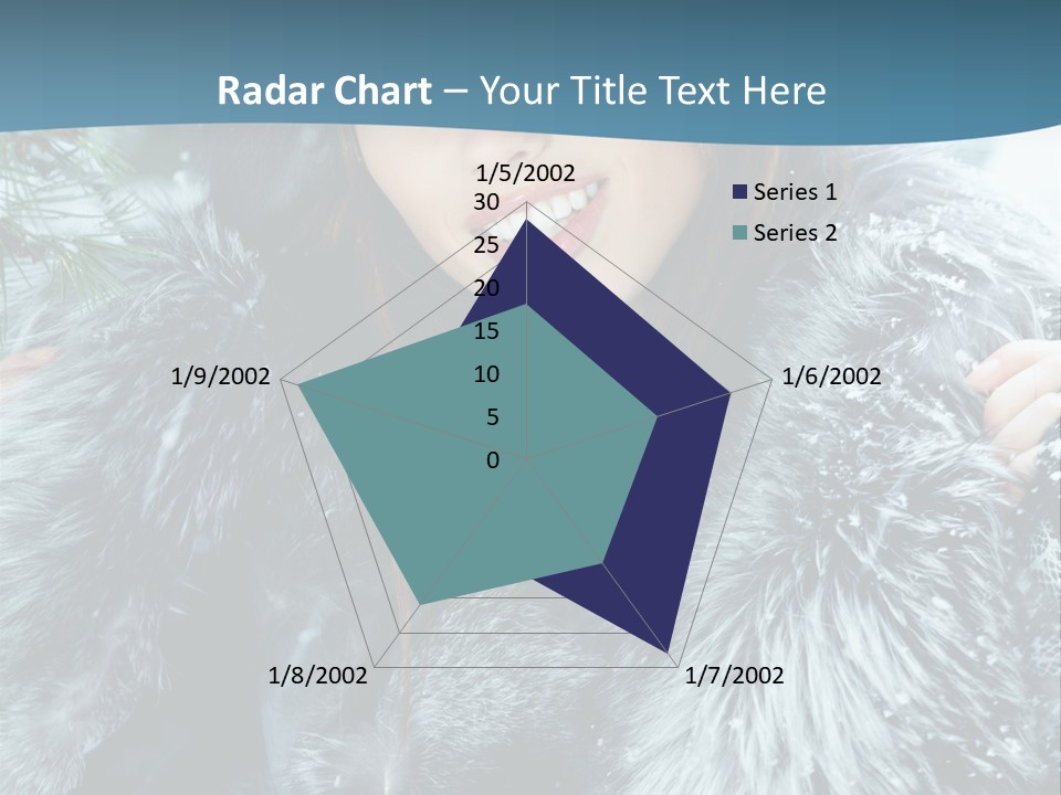 Woman Cold Fashion PowerPoint Template