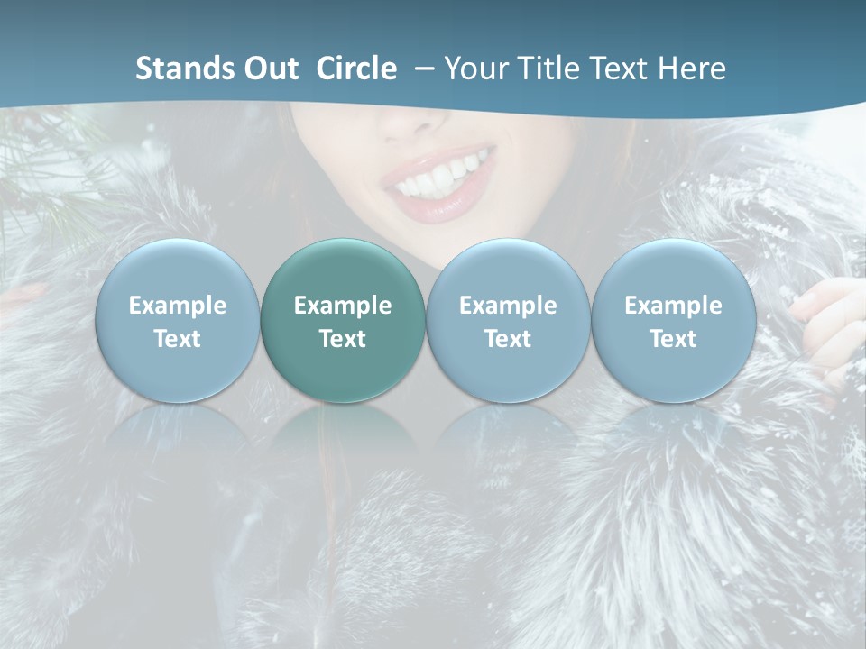 Woman Cold Fashion PowerPoint Template