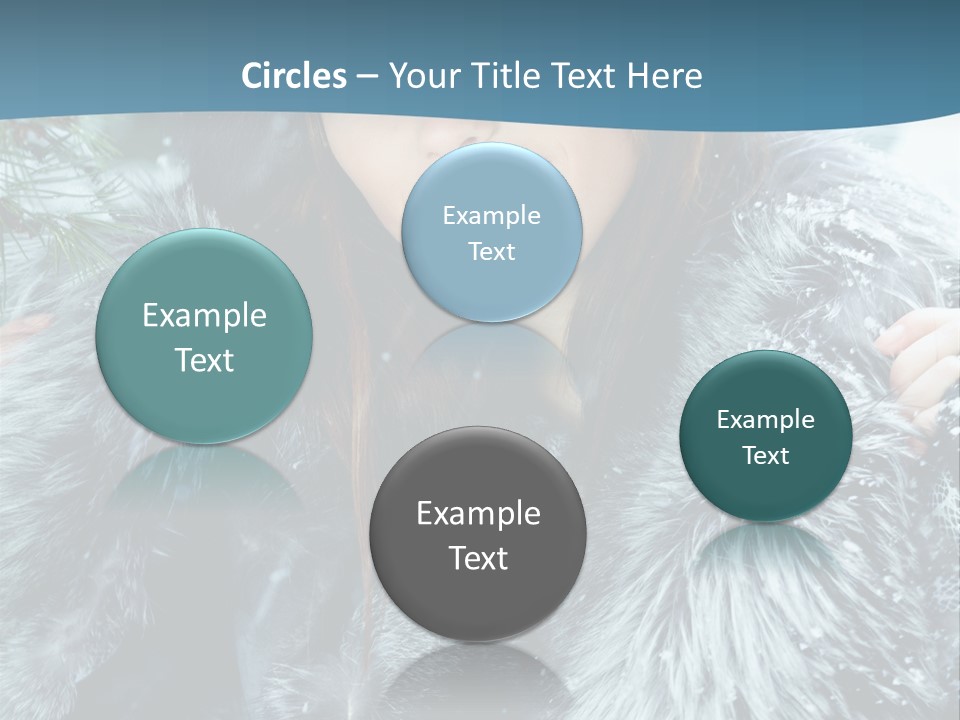 Woman Cold Fashion PowerPoint Template