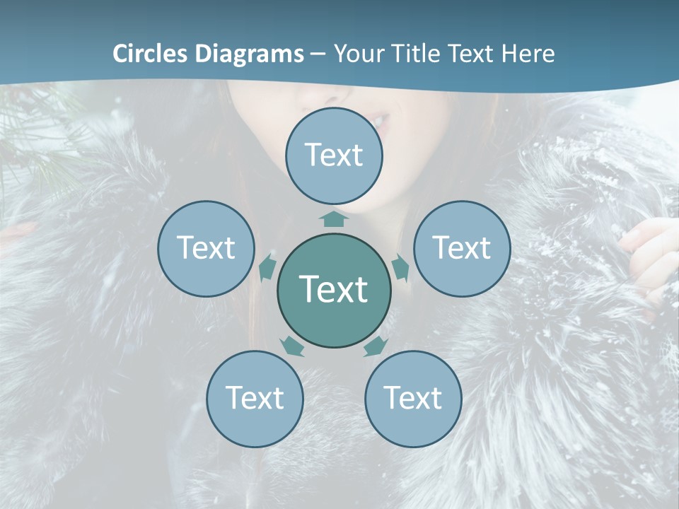 Woman Cold Fashion PowerPoint Template