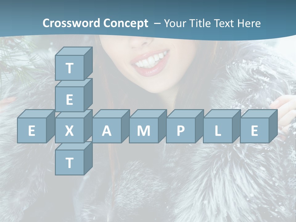 Woman Cold Fashion PowerPoint Template